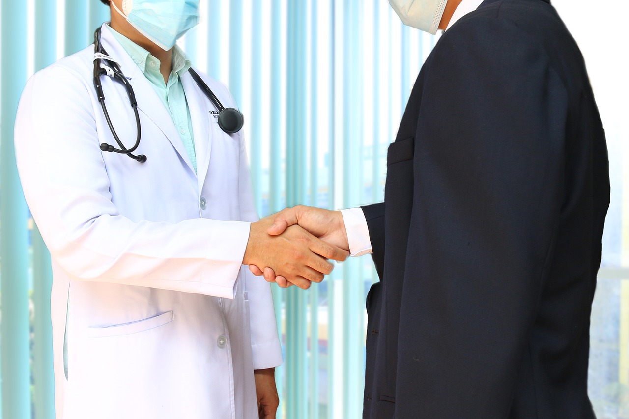 Doctor Patient Handshake  - herbert11timtim / Pixabay